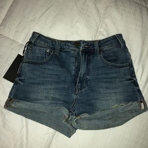 Vintage Indigo Harlets High Waist Denim Shorts
